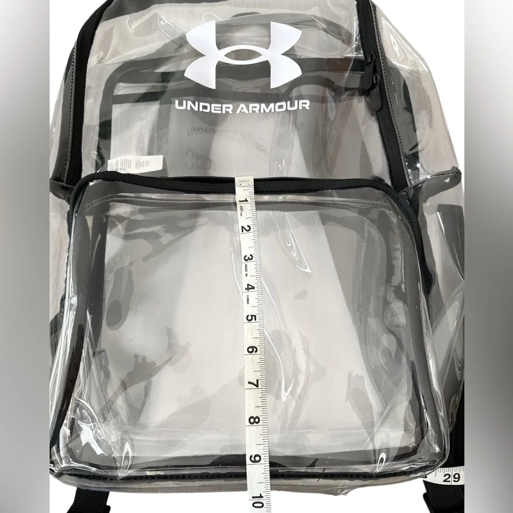 Under Armour Transparent Backpack with Black Accents, EUC, Unisex Backpack - Picture 6 of 10